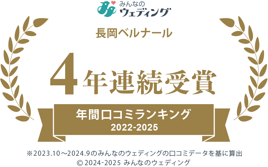 年間口コミランキング2022-2025 34年連続受賞